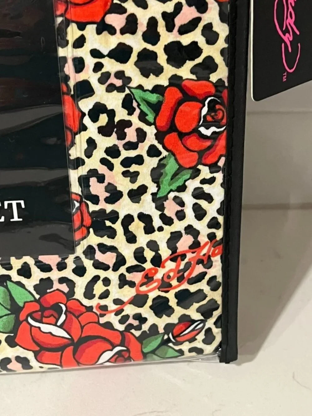 ED HARDY Queen Sheet Set 6pc New Flowers Roses Leopard Cheetah Tattoo Grunge Y2K